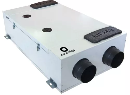 AERAULIQA QR-180 A KÖZPONTI HŐVISSZANYERŐS SZELLŐZTETŐ / 209 M3/H / 130M2-IG