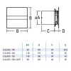 Cata E-100GTH BK páraérzékelős fekete elszívó ventilátor üveg előlappal