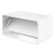 Vents 9191 műanyag négyszög csőtoldó visszacsapó szeleppel 90x220 mm