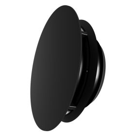 Blauberg VPD 125 R Black fekete kerek műanyag légszelep