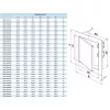 Vents DMZ 150x150 mm zárható fém ellenőrző ablak
