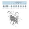 Vents 100 MA 12 fali elszívó ventilátor
