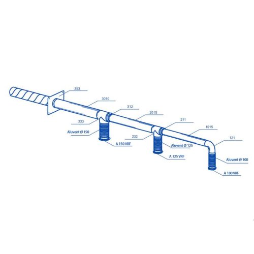 Vents MV 250 PFS ABS mennyezeti DIFFÚZOROK ABS D/KÜLSŐ/=294 D=250