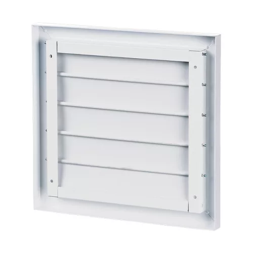 Vents GRM 350 gravitációs zsalus fém keretes szellőzőrács 266x266mm