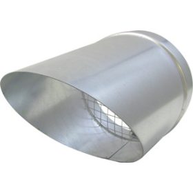 NA horganyzott 45 fokos madárhálós csővég 100 mm