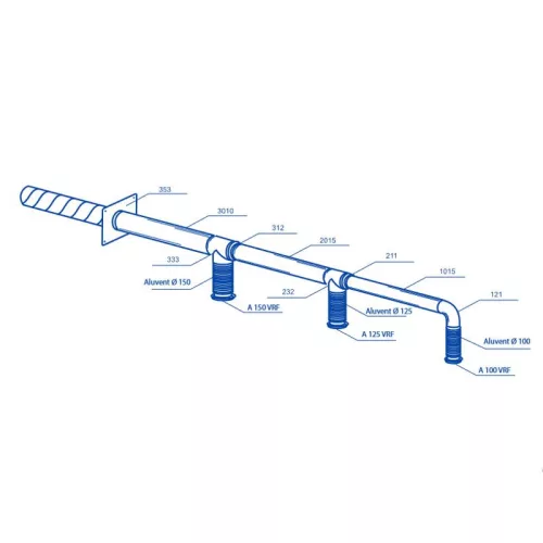 Vents DG 400x400 GIPSZKARTONBA ÉPÍTHETŐ ELLENŐRZŐ ABLAK