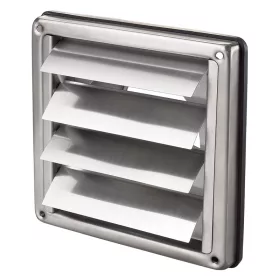   Vents MVM 100 VJ N rozsdamentes takaróelem gravitációs zsaluval 137x137mm