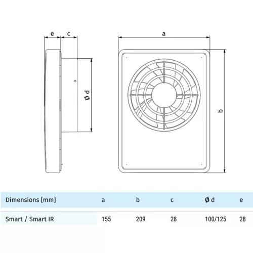 Blauberg SMART IR ventilátor