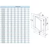 Vents DM 250x250 mm mágneses fém ellenőrző ablak