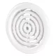 Vents MV 81 BVS kerek fehér szellőzőrács szúnyoghálóval 80mm