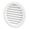 Vents MV 125 BVS kerek fehér szellőzőrács szúnyoghálóval 125mm