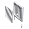 Vents MV 100 RS műanyag szellőzőrács szabályozható zsaluval 154x154mm