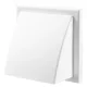 DECOR 155x155HK kültéri műanyag szellőzőrács visszacsapóval