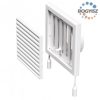 Vents MV 250/150 VRS műanyag szellőzőrács SZABÁLYOZHATÓ ZSALUVAL, CSŐCSATLAKOZÓVAL 250X250 D=150