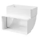 BlauPlast FKW 204x60 műanyag merev könyökidom 204x60 mm 90 fok