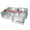 BlauPlast FKW 204x60 műanyag MEREV KÖNYÖKIDOM 204X60 mm, 90°