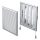 Vents MV 250/200 VRS műanyag szellőzőrács SZABÁLYOZHATÓ ZSALUVAL, CSŐCSATLAKOZÓVAL 250X250 D=200