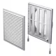 Vents MV 250/200 VRS műanyag szellőzőrács SZABÁLYOZHATÓ ZSALUVAL, CSŐCSATLAKOZÓVAL 250X250 D=200