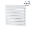 Vents GR 300x300 ipari szellőzőrács, műanyag KERET, műanyag LAMELLÁK 305