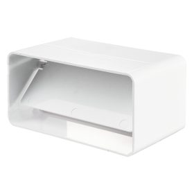   Vents 5151 P műanyag csőtoldó lapos légcsatornához visszacsapó szeleppel 55x110mm