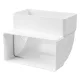 Vents 8282 P függőleges könyök 90 fokos idom lapos légcsatornához 60x204mm