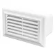 Vents 871 P lapos légcsatorna végzáró rács légáram-szabályozóval 204x60mm
