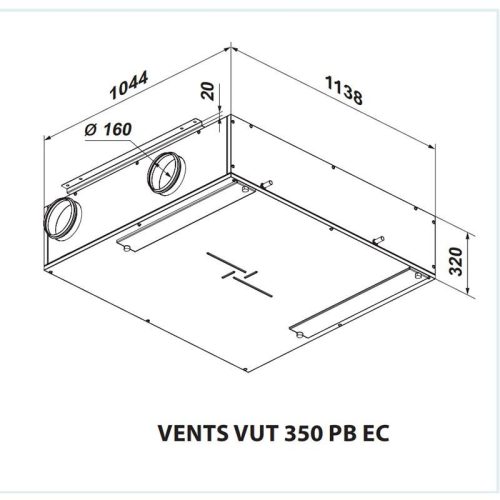 Vents VUT 350 PB EC R A14 központi hővisszanyerő