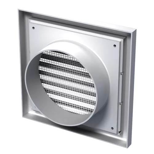 Vents MV 100 VS ABS műanyag szellőzőrács csőcsatlakozóval 154x154mm