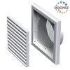 Vents MV 120 VS műanyag szellőzőrács CSŐCSATLAKOZÓVAL 187X187 D=125