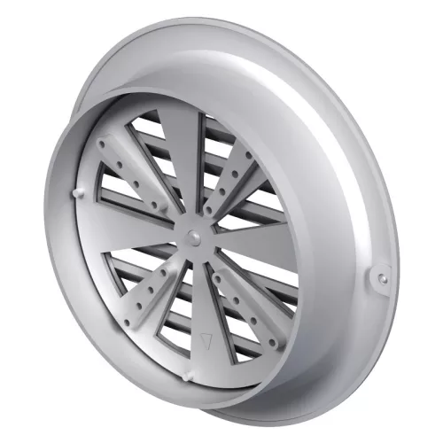 Vents MV 150 BVR kerek szellőzőrács szúnyoghálóval szabályozható zsaluval