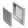 Vents MV 101S műanyag szellőzőrács 154x154mm