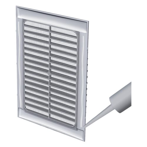 Vents MV 126-1S ABS ragasztható szúnyoghálós 170x238 szellőzőrács