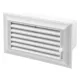Vents 572 P lapos légcsatorna végzáró rács légáram-szabályozóval 60x120mm