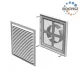 Vents MV 160 VDS műanyag szellőzőrács ÁLLÍTHATÓ CSŐCSATLAKOZÓ 211X299 D=100/150