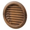 Vents MV 125 BVS kerek mahagóni színű szellőzőrács szúnyoghálóval 125mm