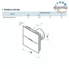 Vents 100 QUIET STYLE T időrelés fali elszívó ventilátor