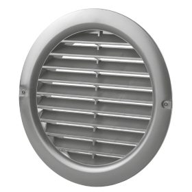  Vents MV 100 BVS kerek szürke szellőzőrács szúnyoghálóval 100mm