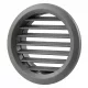 Vents MV 80 BVS kerek szürke szellőzőrács szúnyoghálóval 80mm