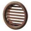 Vents MV 80 BVS kerek mahagóni színű szellőzőrács szúnyoghálóval 80mm
