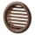 Vents MV 80 BVS kerek mahagóni színű szellőzőrács szúnyoghálóval 80mm
