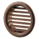 Vents MV 50/2 BVS kerek mahagóni színű szellőzőrács szúnyoghálóval 50mm