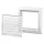 Vents MV 103S műanyag ívelt rács 156x151mm