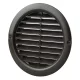 Vents MV 100 BVS kerek barna szellőzőrács szúnyoghálóval 100mm