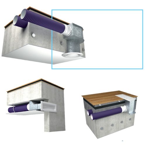 Blaufast SR 125/75X6 02 FÉM LÉGELOSZTÓ DOBOZ Ø125 mm, 6 CSONKKAL