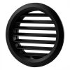 Vents MV 50/2 BVS kerek fekete szellőzőrács szúnyoghálóval 50mm