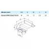 Blaufast RPWB 200x55/75x2 M fali fém légrácsfogadó idom (200x55 mm)