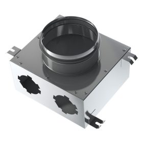   Blaufast SR 125/75X2 01 FÉM LÉGELOSZTÓ DOBOZ Ø125 mm, 2 CSONKKAL