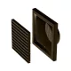 Vents MV 120 VS barna műanyag szellőzőrács csőcsatlakozóval 187x187mm