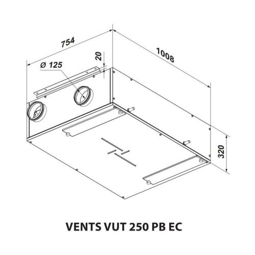 Vents VUT 250 PB EC R A21 központi hővisszanyerő