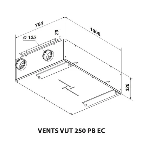 Vents VUT 250 PB EC R A21 központi hővisszanyerő